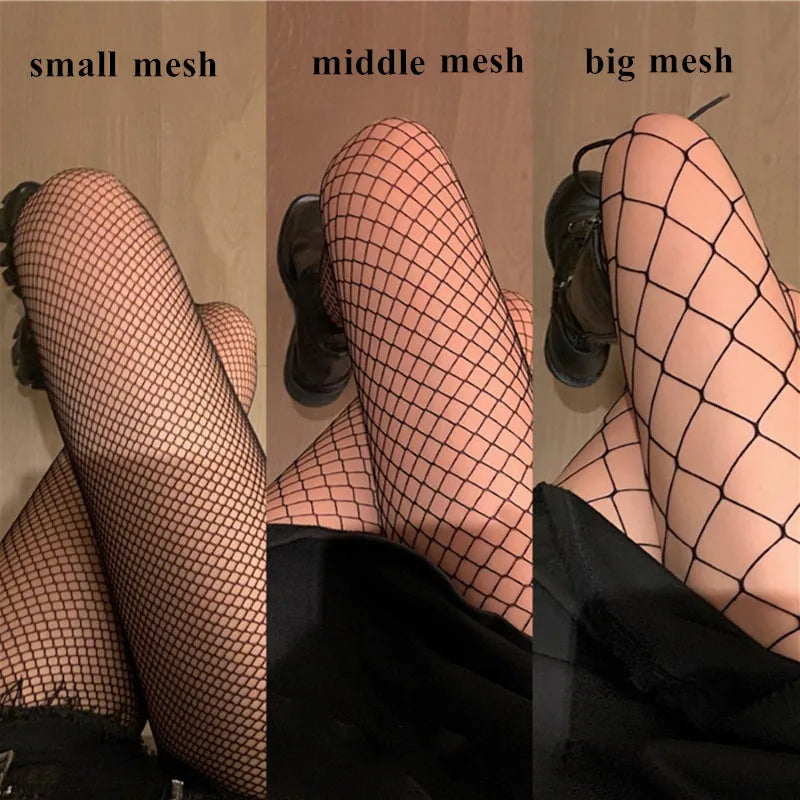 Fish Net Thigh-Hight Tights